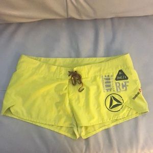 Reebok CrossFit yellow shorts